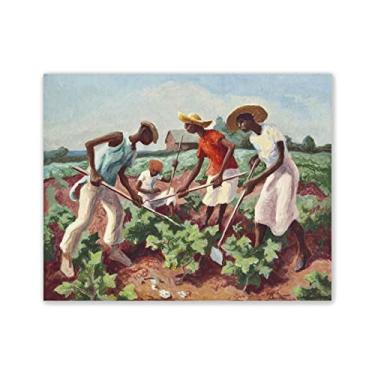 Imagem de JZSDGB Impressão em tela Giclee Thomas Hart Benton - reprodução de pintura a óleo famosa em tela - corte de algodão, 1931 imagens de arte de parede em tela para decoração de sala de estar 40 x 50 cm