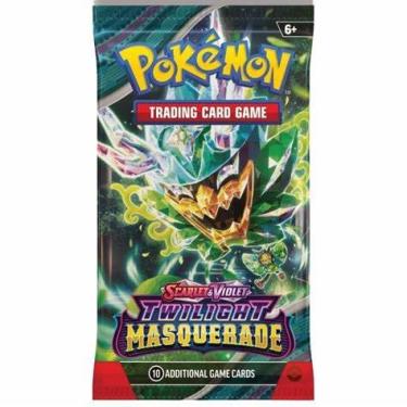 Imagem de Twilight Masquerade – Single Pokemon Booster Pack – Sealed – 10 Cards