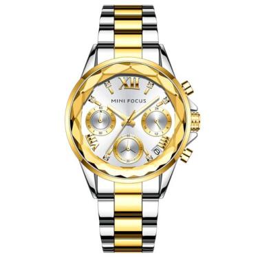 Imagem de Relógio Feminino Impermeável Quartzo de Aço Inoxidável  - MINIFOCUS, D