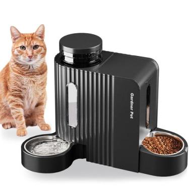 Imagem de Alimentador Automático de Alimentos e Bebedouro para Gatos Gardner Pet