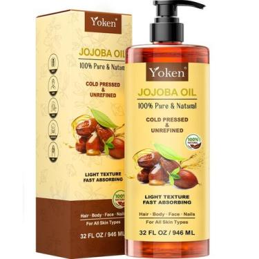 Imagem de Óleo de Jojoba Yoken 946ml - 100% Puro e Natural (Verificado pelo EWG)