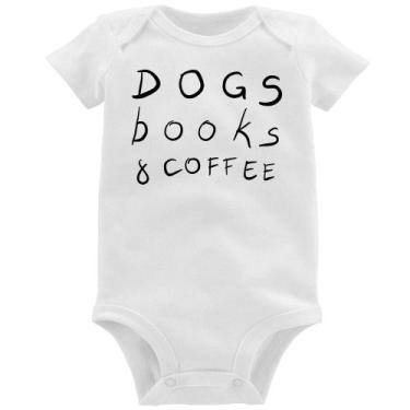 Imagem de Body Bebê Dogs Books and Coffee - Foca na Moda, Branco, M