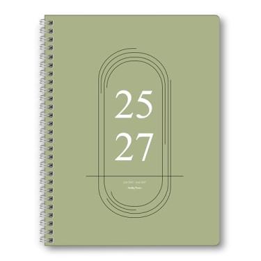 Imagem de Agenda mensal 2025-2027, calendário planejador de 24 meses 2025-2027, julho de 2025 a junho de 2027, 18,5 cm × 24 cm, calendário mensal de 25-27 para planejamento escolar e escritório doméstico