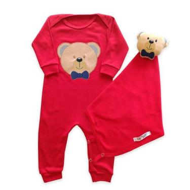 Imagem de Macacão com Naninha Menino - Generic, Vermelho, M