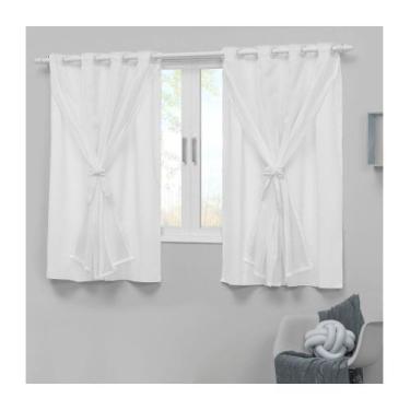 Imagem de Cortina para quarto de bebê 2,80x1,70 com forro e voal Teen - EMPÓRIO 