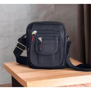 Imagem de Bolsa Shoulder Bag Bolsa Transversal Unissex - M&M modas, Preto