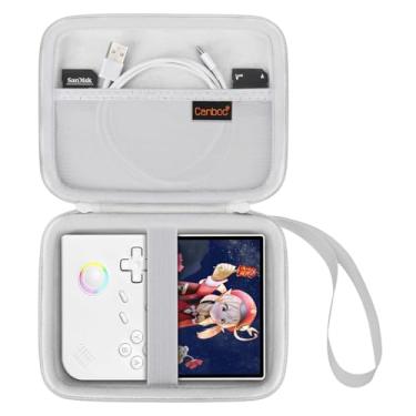 Imagem de Canboc Carrying Case for Anbernic RG40XXV/ RG406V/ RG405V Retro Handheld Game Console, RG40XXV Video Gaming Console Storage Box, Mesh Pocket fits Cable, SD Card, Grey (Case Only)