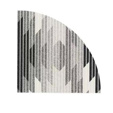 Imagem de Tapete de canto de quarto de círculo, tapete decorativo fofo para sala de estar, tapetes de quarto, tapete de pelúcia, tapete de entrada macio, 1 peça, tapete N, 60x60cm