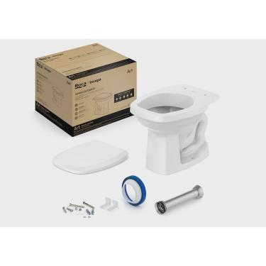 Imagem de Kit de Bacia Convencional Assento pp e Complementos de Instalação Art Roca I Incepa