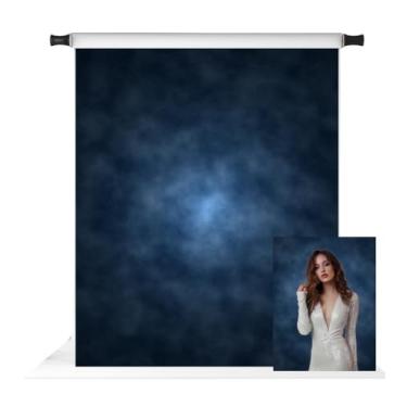 Imagem de Kate Pano de fundo fotográfico azul escuro de 1,5 x 2,1 m, abstrato, azul, abstrato, texturas para fotos de fundo antigo, retrato de mestre, adereços de estúdio