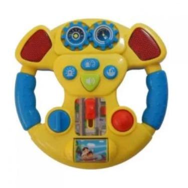 Imagem de Volante Infantil Musical Amarelo com Luz e Som - Bbr R2998