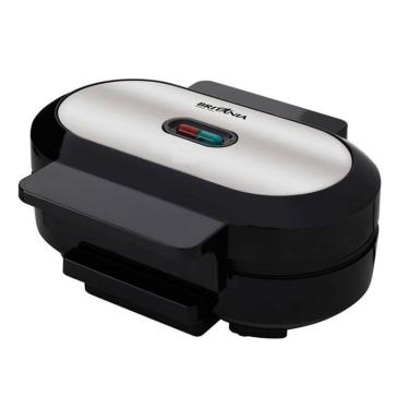 Imagem de Grill Britania Preto Inox 1000w P/ 2 Hamburgueres 220v