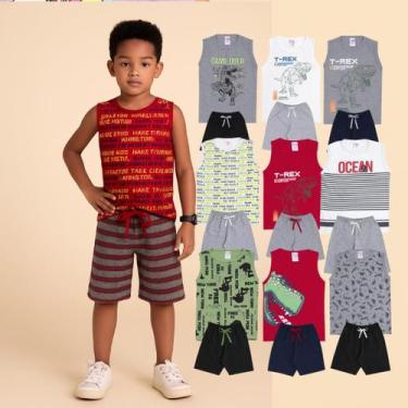 Imagem de Kit Sortido 20 Peças de Roupas Infantil Menino Kit 10 Conjuntos Infant