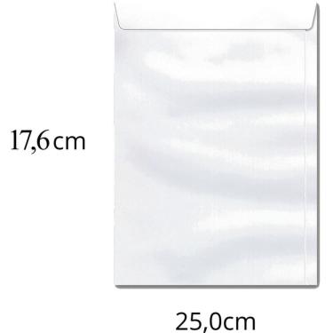 Imagem de Envelope Saco Branco 176x250 90grs. Ofício 100unid - Scrity