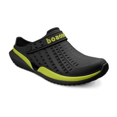 Imagem de Sándália Masculina Flow Boaonda Academia Conforto Impacto, Preto, Verd