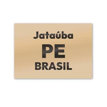 Imagem de Imã de Geladeira Jataúba Pernambuco MDF 8x5 para Lembrar
