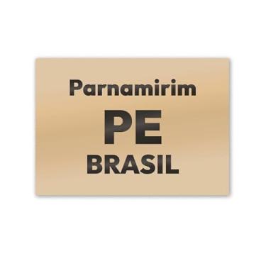 Imagem de Imã de Geladeira Parnamirim Pernambuco MDF 8x5 para Turismo
