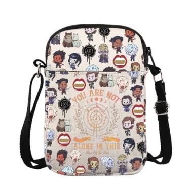 Imagem de Bolsa tiracolo inspirada na BG3 Astarion Lover High Elf Gaming Gift Astarion Rogue You Are Not Alone In This Carryon Bag For Gamer, Alonethiscr, Bolsa tiracolo