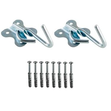 Imagem de Par De Gancho Para Rede Armador Para Rede De Sobrepor Parede