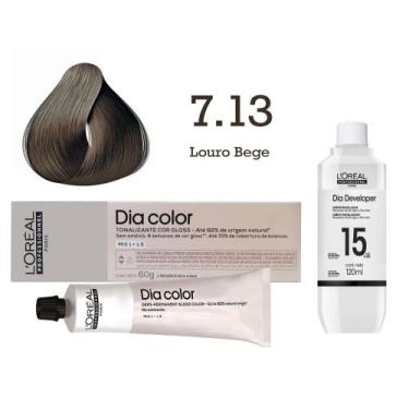Imagem de Tonalizante Dia Color 7.13 Louro Bege + Emulsão Reveladora 15v  L'Oréa