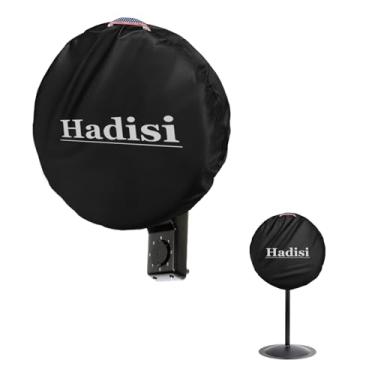 Imagem de Hadisi Capa de ventilador de montagem na parede, capas de ventilador externas à prova d'água, compatível com ventilador industrial de 45 a 50 cm, capa de ventilador resistente oxford 600D à prova de