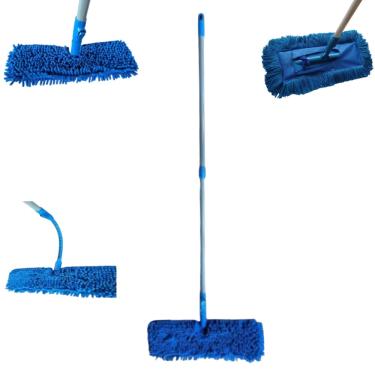 Imagem de Esfregão Flat Profissional Cabo Ajustavel Extensível E Articulado para Limpeza Multiuso em Geral