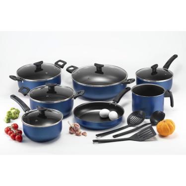 Imagem de Jogo Panelas Grandes Robustas Com Wok 30 Antiaderente Teflon