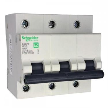 Imagem de Disjuntor Schneider ''Din'' Tripolar 100A. C