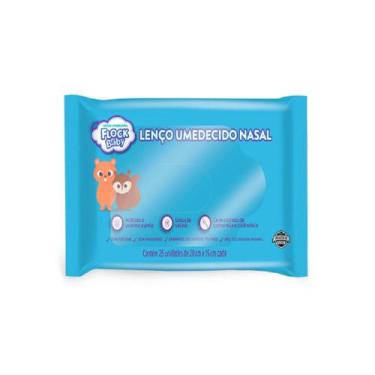 Imagem de Lenço Umedecido Nasal Flock Baby 25 Unidades
