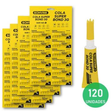 Imagem de Cola Instantânea 3g Fixação Forte e Rápida para Reparos e Artesanato B