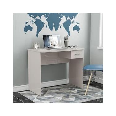 Imagem de Escrivaninha Politorno Arapei 1 Gaveta MDP Compacta Pintura UV Design Moderno