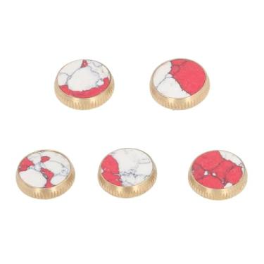 Imagem de Botões de trompete Botões Caps Válvula Premium Metal Durável Acessórios de substituição para trompetistas para iniciantes Profissionais 5pcs