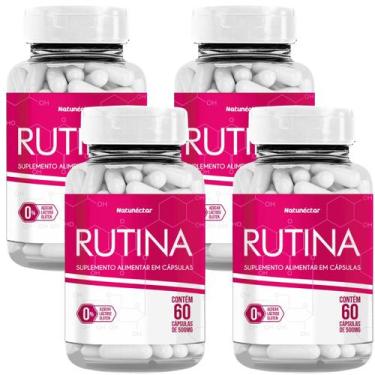 Imagem de Combo 4 Rutina 60 Cápsulas Cada Natunéctar Vitamina P