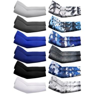 Imagem de Mangas de braço Newcotte Compression Baseball com proteção UV para cri