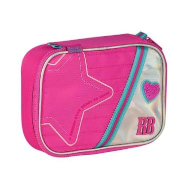 Imagem de Estojo Holográfico Box Rebecca Bonbon Escolar 36 Elásticos, Rosa