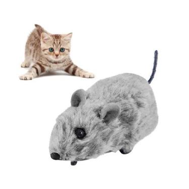 Imagem de Ratinho a Fricção Pegadinha Susto Gatos Art Brink, Cinza