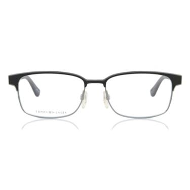 Imagem de Tommy Hilfiger-TH 1357, Geométrico, metal, masculino, preto fosco cinza (P5Q), 145, 0p5q Matte Black, Medium