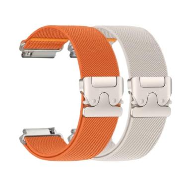 Imagem de Pulseiras elásticas para Samsung Galaxy Watch 3 de 45 mm/relógio de 46 mm/Gear S3 Frontier/Classic Men Woman/Pulseira esportiva de nylon com fivela de paraquedas de 22 mm para Garmin Venu 3 2