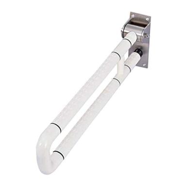 Imagem de Barras de apoio com alça de segurança trilhos de mão 75 cm barra de apoio para chuveiro aço inoxidável 304 idosos deficientes grávidas segurança antiderrapante acessível corrimãos de banheiro banheira chuveiro banheiro taco de banheiro (Col Col