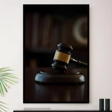 Imagem de Genérico, Quadro Direito Advogado Lei E Ordem Decorativo A4 23x33cm