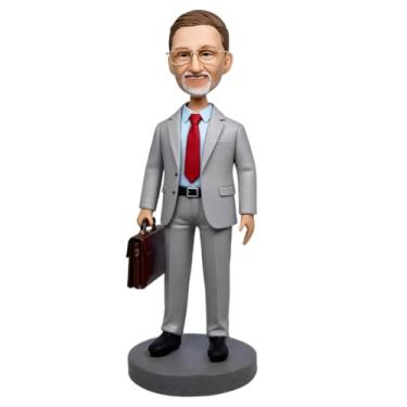 Imagem de Bobblehead de advogado personalizado feito à mão da sua foto - perfeito para presente de mesa e painel de carro para advogados/estudantes de direito/profissionais jurídicos