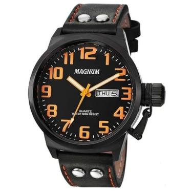 Imagem de Relógio Magnum Masculino Analógico Couro MA32952J