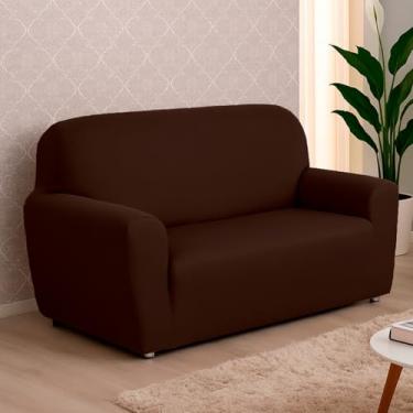 Imagem de Capa De Sofá Lisa Coladinha 2 e 3 ou 4 Lugares/Capa de Poltrona 1 Lugar Malha Gel (Tabaco,4 Lugares)