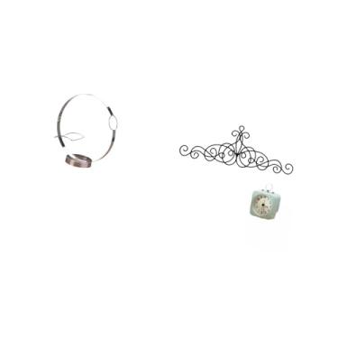 Imagem de Fenteer Suporte para Garrafas de Vinho de Ferro, Decoração de Parede, Organizador de Porta-vinhos de Metal, Placa de Arte de Parede de Metal Floral para Pátio