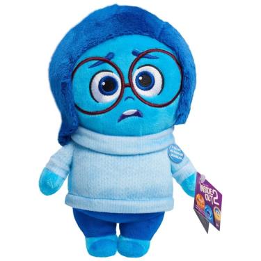 Imagem de Pelúcia Falante Personagem Tristeza 19 cm de Altura, Divertida Mente 2, para Crianças de 3 Anos ou Mais