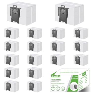 Imagem de ApexOne 18 pacotes de sacos de pó a vácuo para Roborock S8 Pro Ultra/S8+/S7 Max Ultra/S7 MaxV Ultra/Q5+/Q7+/Q7 Max+/Q5 Pro+/Q8 Max+ Clean Base limpa, limpadores automáticos de eliminação de sujeira