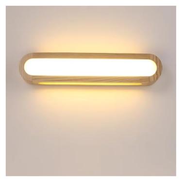 Imagem de Lâmpadas de parede, luzes de parede para quarto nórdico Ac110-240 V Japão hall de entrada estudo fundo lâmpada de parede banheiro casa espelho led lâmpada de parede/luz quente/largura 53 cm
