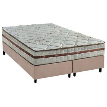 Imagem de Cama Box King: Colchão Molas Anjos MasterPocket Ensacadas Classic + Ba