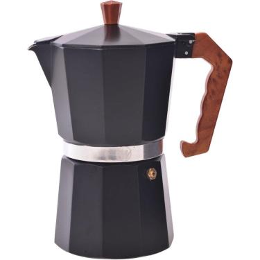 Imagem de Cafeteira Italiana de Alumínio Black Wood 300 ml - Wincy