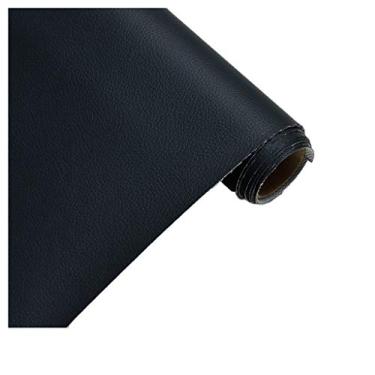Imagem de Vinil 1 jarda 1,40 cm x 100,1 cm Folha de couro sintético 0,59 mm de espessura Gary Pleather macio PU couro sintético padrão de seixos material sintético para sofás, bolsas, cadeiras, assentos de